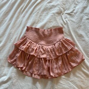 Mustard Seed Blush Layered A-Line Skirt